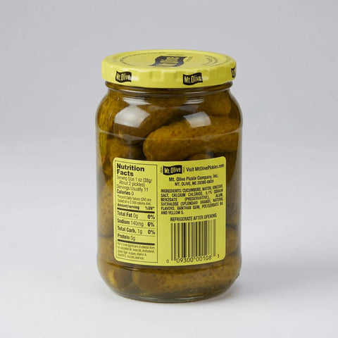 3 Jars of Mount Olive No Sugar Added Sweet Gherkins Pickles, 16 oz
