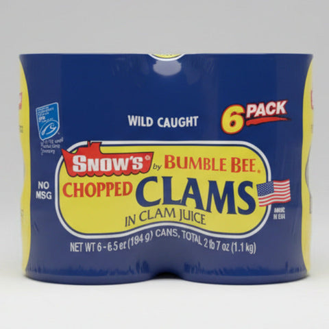 24 CANS BUMBLE BEE Snow's Ocean Chopped Clams Can