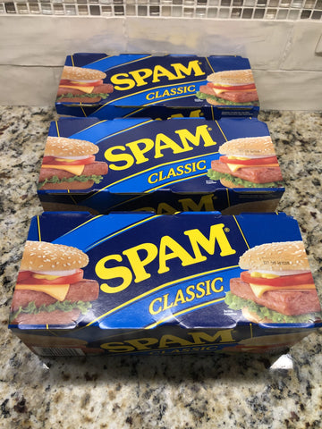 12 CANS Spam Classic 12 oz. cans Treet Lunch Meat Ham