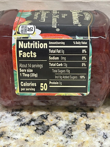 Dickinson's Pure Seedless Pacific Mountain Strawberry Preserves 10 oz