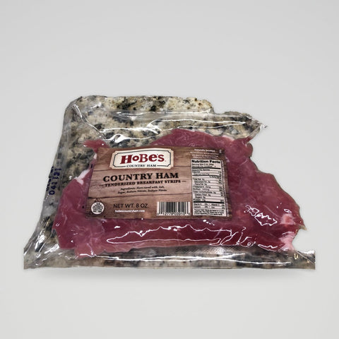 Hobes Cured Country Ham Tenderized Breakfast Strips Pork Slices Biscuit