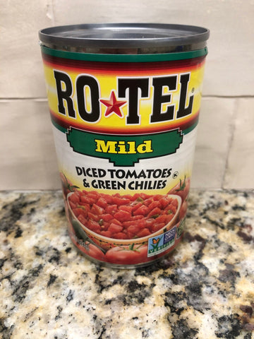 12 Cans of Rotel Mild Diced Tomatoes and Green Chilies, 10 oz