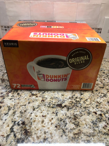 Dunkin' Donuts Original Blend Coffee 72 Keurig K cup Pods