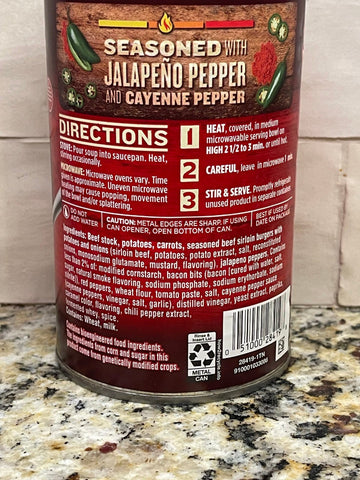 4 Cans of Campbell's Chunky Spicy Sirloin Burger Soup, 18.8 oz