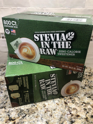 1600 PACKETS Stevia in the Raw Substitute Sweetner 2 Boxes