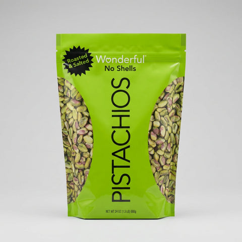Wonderful Pistachios Shelled Roasted Salted, 24 oz