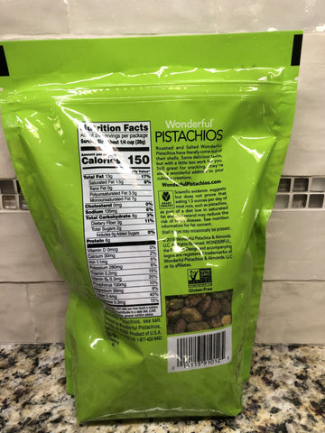 Wonderful Pistachios Shelled Roasted Salted, 24 oz