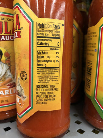 Cholula Food Chili Garlic Hot Sauce, 5 oz