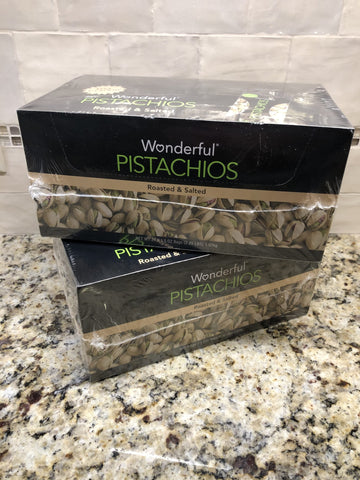 Wonderful Pistachios Roasted and Salted 1.5 oz 48 Pack Bag Nuts Snack
