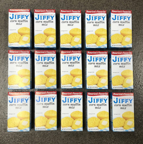 15 Boxes America's Favorite Jiffy Corn Muffin Mix 8.5 Oz Cornbread Fritters