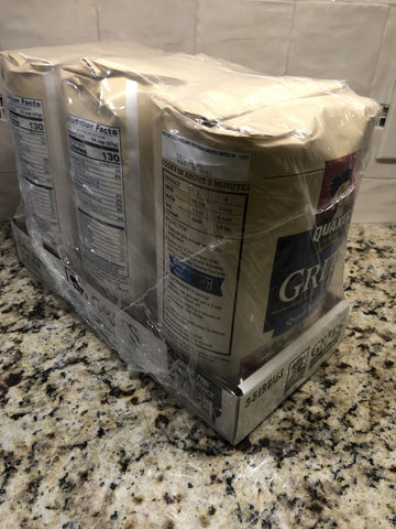 Quaker Instant Quick Grits White Hominy 15 lbs 3 pk Breakfast Corn