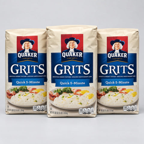 Quaker Instant Quick Grits White Hominy, 15 lb