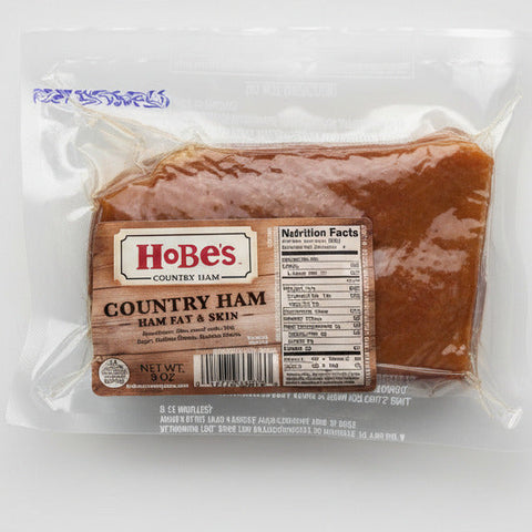 4 PACKS Hobes Country Ham Fat & Skins 8 Oz. Cracklings Rind Beans Seasoning
