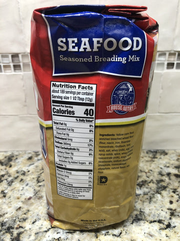 House Autry Crispy Fish Fry Seafood Breader Mix Flour Catfish Flounder, 5 lb