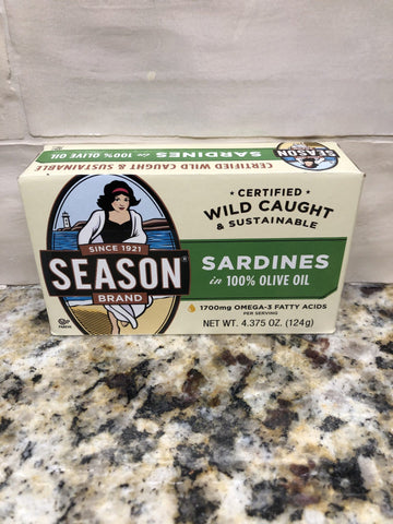 10 Cans Season Wild Caught Sustainable Fish Sardines Can Snack
