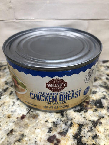 12 CANS Wellsley Farms Premium Chunk Chicken Breast in Water