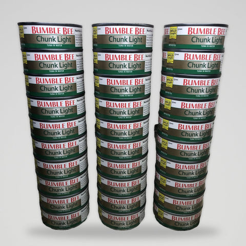 36 Cans of Bumble Bee Chunk Light Tuna in Water, 5 oz