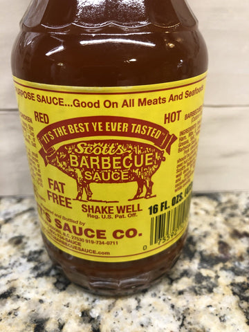 2 BOTTLES Scott's Spicy Fat & Sugar Free Homemade Barbecue Sauce BBQ