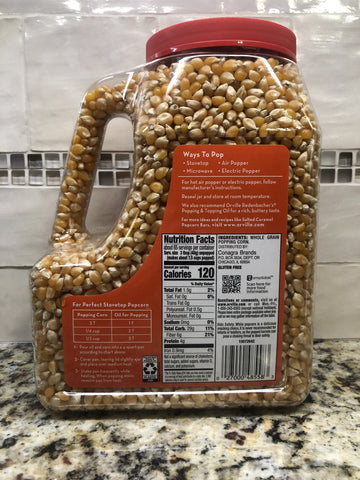 Orville Redenbacher's Popcorn Kernels 92 oz jug Pop Corn Jiffy