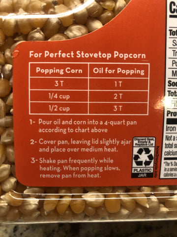 Orville Redenbacher's Popcorn Kernels 92 oz jug Pop Corn Jiffy