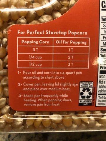 Orville Redenbacher's Popcorn Kernels 92 oz jug Pop Corn Jiffy