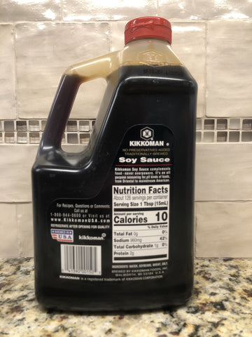 Kikkoman Soy Sauce, 64 oz