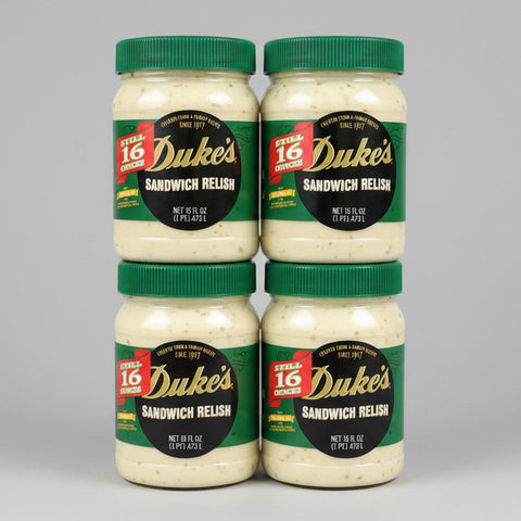 4 JARS Duke's Sandwich Relish 16 oz. Jar Mayonnaise Dukes Mayo Spread Burger
