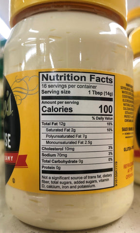 6 Jars of Duke's Mayonnaise, 8 oz