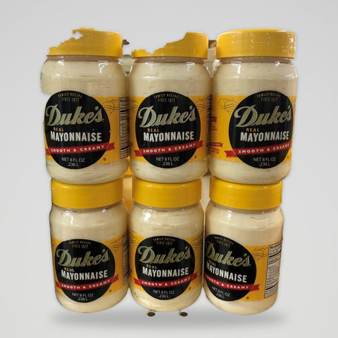 6 Jars of Duke's Mayonnaise, 8 oz
