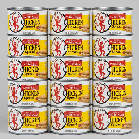12 Cans of Underwood Deviled Chicken Spread, 4.25 oz