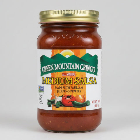Green Mountain Gringo Medium Salsa 16 oz Relish Sauce Dip Texas Pete