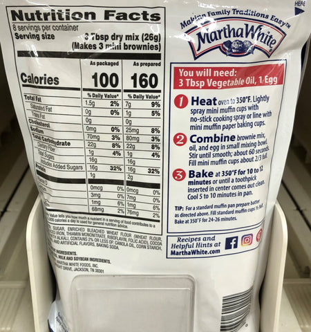 Martha White Brownie Bites Brownie Mix, 7.4 oz