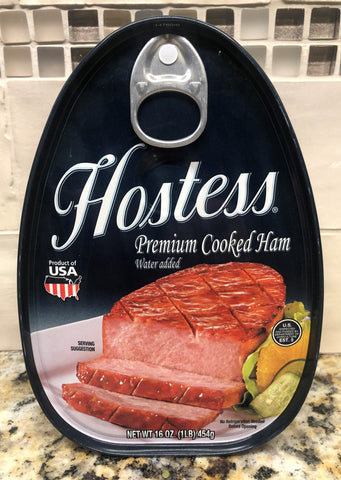12 Hostess Premium Cooked Canned Ham 16oz (1LB) dak picnic ONE DOZEN