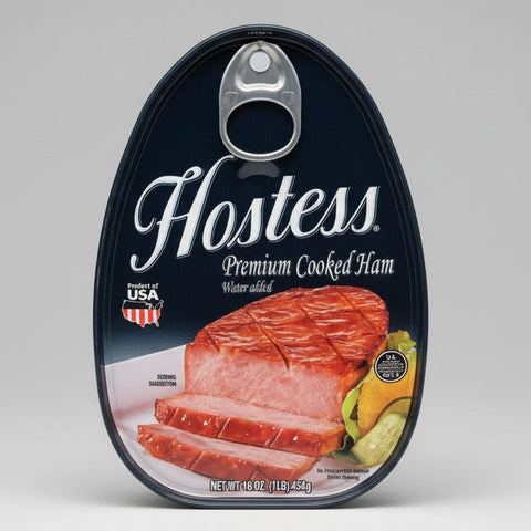 3 Hostess Premium Cooked Canned Ham 16oz (1LB.) dak picnic THREE