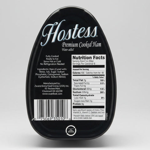 3 Hostess Premium Cooked Canned Ham 16oz (1LB.) dak picnic THREE