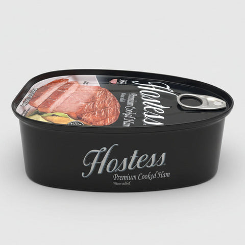 3 Hostess Premium Cooked Canned Ham 16oz (1LB.) dak picnic THREE