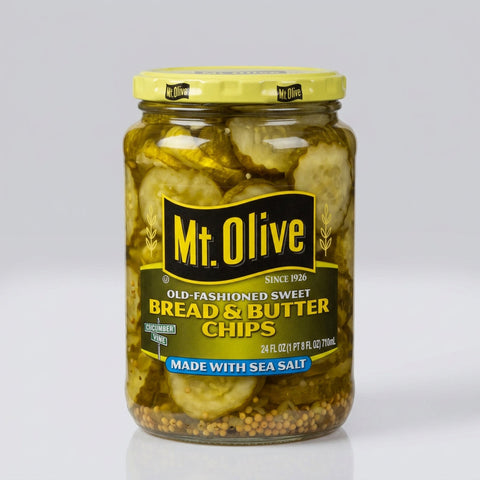 Mount Olive Old Fashioned Sweet Bread and Butter Chips Pickles 24 oz