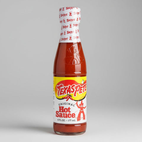 6 BOTTLES Texas Pete Hot Sauce Pepper Wing 6 oz Bottle Tabasco Eggs FREE SHIP