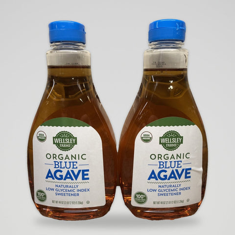 2 Bottles of Wellsley Farms Organic Blue Agave Sweetener, 88 oz
