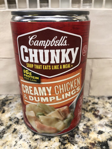 4 Campbell's CHUNKY Creamy Chicken & Dumplings Soup 18.8 oz Cans