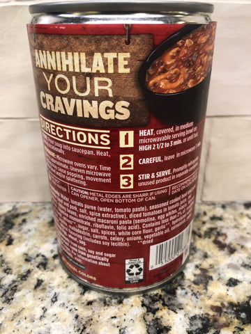 4 Campbell's CHUNKY Chili Mac Soup 18.8 oz Cans beef bean macaroni tomato (Copy)