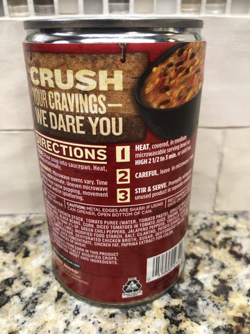 12 Cans of Campbell's Chunky Chicken Tortilla White Meat Soup, 18.6 oz