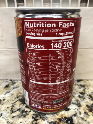 4 Cans of Campbell's Chunky Chicken Tortilla White Meat Soup, 18.6 oz