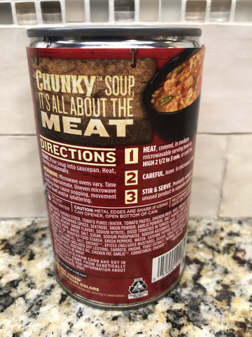 12 Cans of Campbell's Chunky Jazzy Jambalaya with Chicken, Sausage & Ham Soup, 18.6 oz