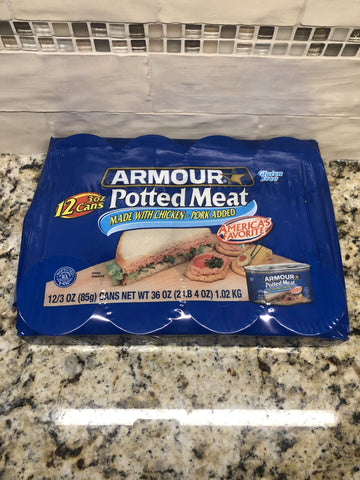 12 Cans of Armour Star Potted Meat, 3 oz