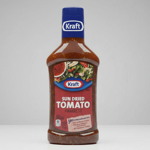 4 Bottles of Kraft Sun Dried Tomato Vinaigrette Salad Dressing, 16 oz