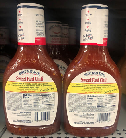 2 Bottles Sweet Baby Ray's Sweet Red Chili Barbecue Sauce & Glaze, 16 oz