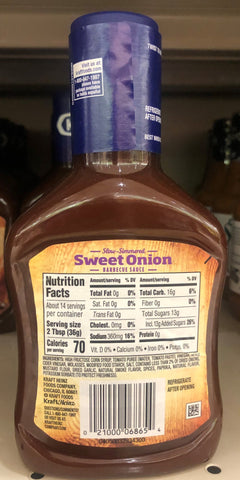 3 BOTTLES Kraft Slow Simmered Sweet Onion Barbecue Sauce Dip BBQ FREE SHIP