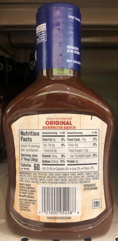 3 Bottles of Kraft Slow Simmered Original Barbecue Sauce