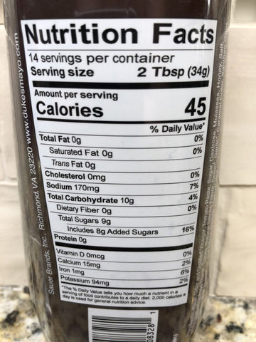 Duke's Tennessee Smoke & Whiskey BBQ Sauce, 16.5 oz